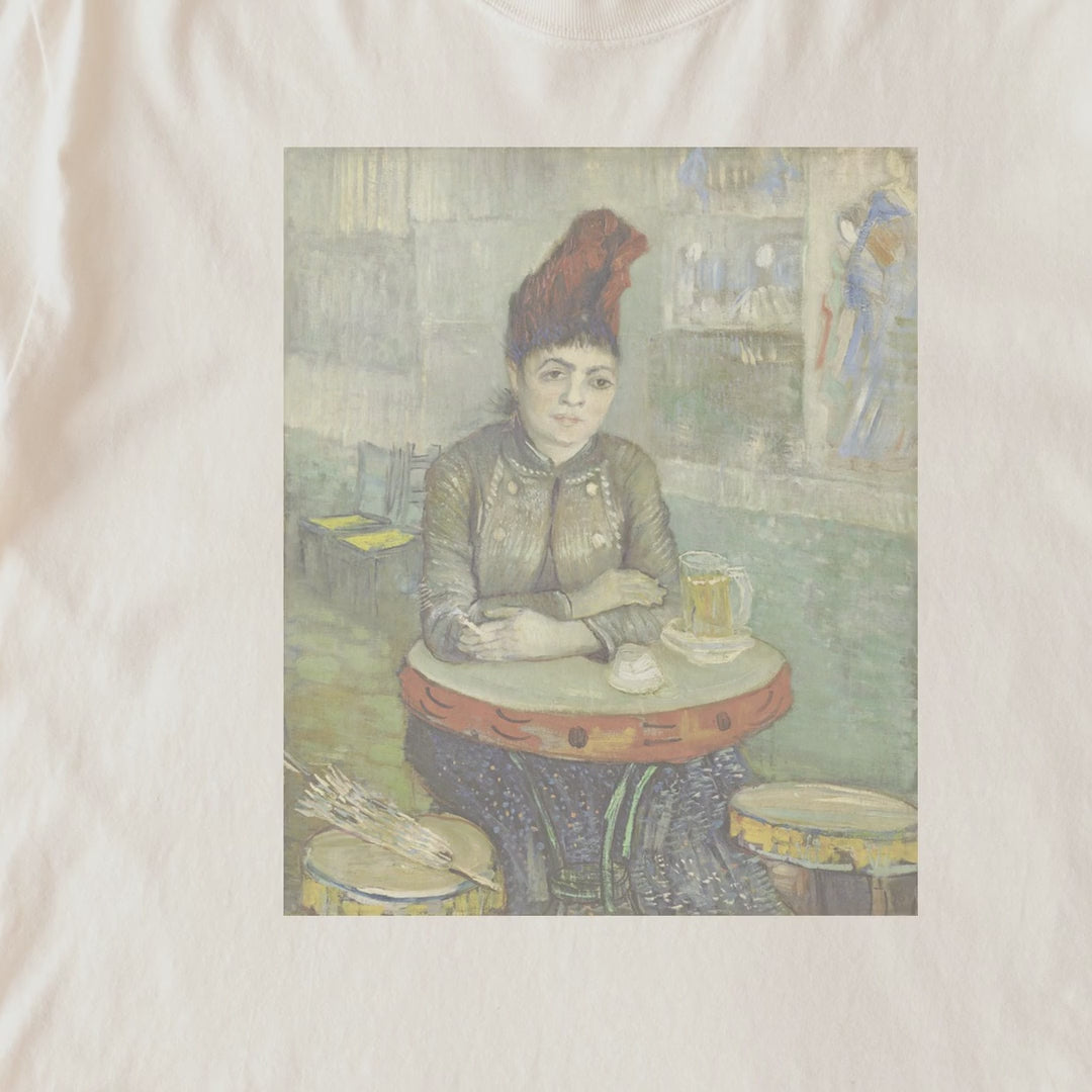 Vincent van Gogh — Agostina Segatori Sitting in the Café du Tambourin (1887–1888) Vintage Post-Impressionist Tee