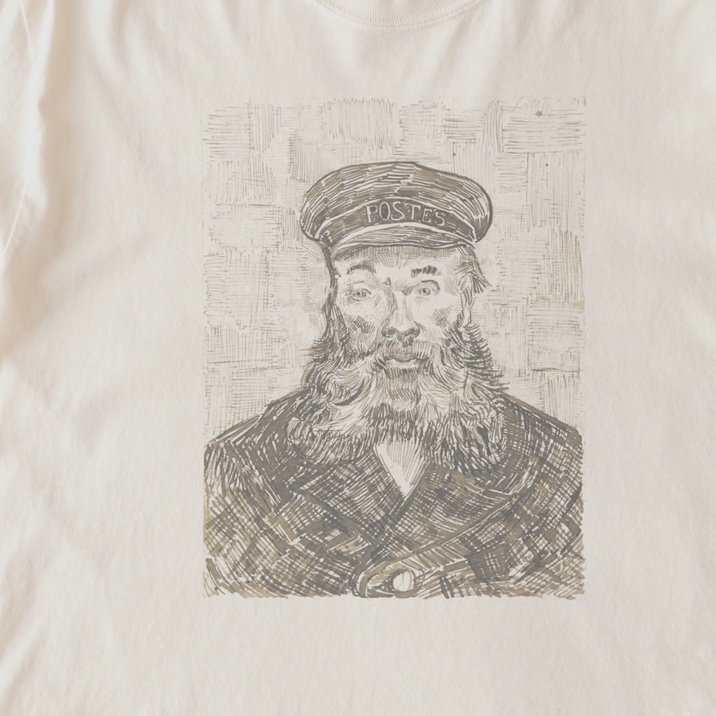 Vincent van Gogh — Portrait of Joseph Roulin (1888) Vintage Pen-and-Ink Portrait Tee