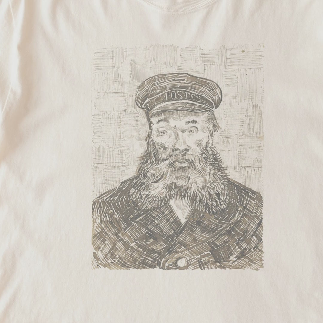 Vincent van Gogh — Portrait of Joseph Roulin (1888) Vintage Pen-and-Ink Portrait Tee
