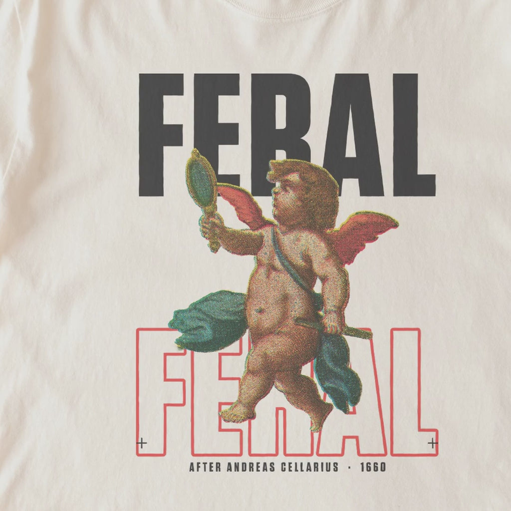 FERAL Reimagined Cherub — Harmonia Macrocosmica (1660) Celestial Atlas Streetwear Tee