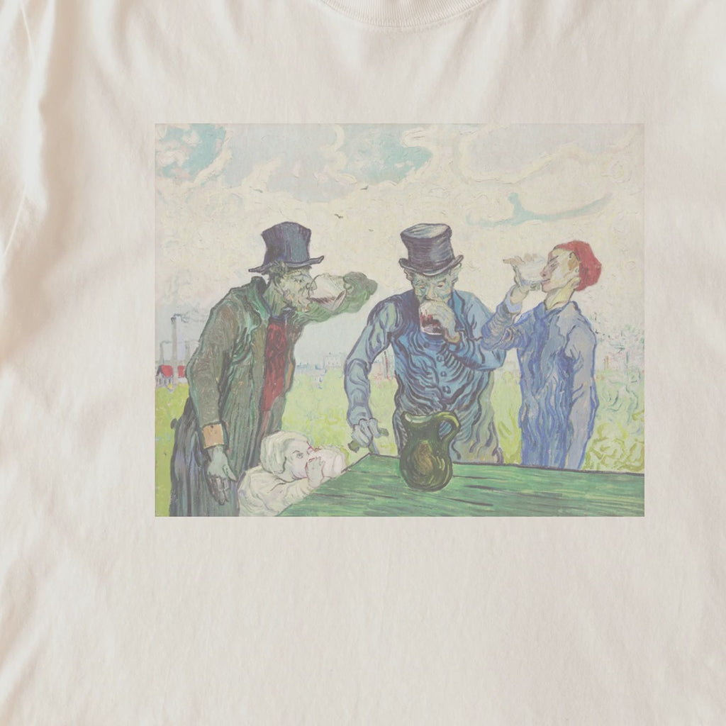 Vincent van Gogh — The Drinkers (1890) Post-Impressionist Fine Art Tee