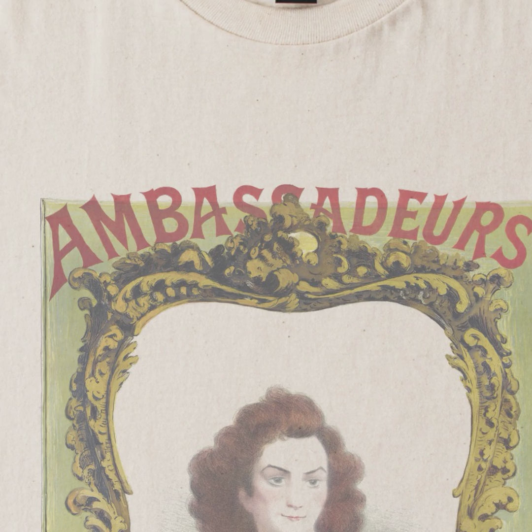 Adolphe Willette — Magnitta, Les Ambassadeurs (1895) Vintage French Belle Époque Poster Tee