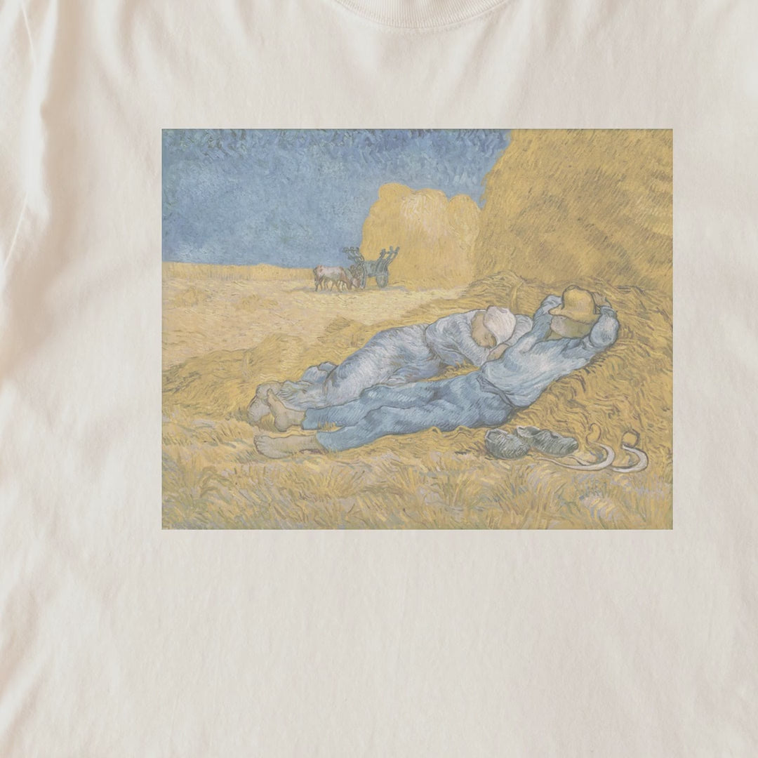 Vincent van Gogh — The Siesta (1890) Post-Impressionist Fine Art Tee