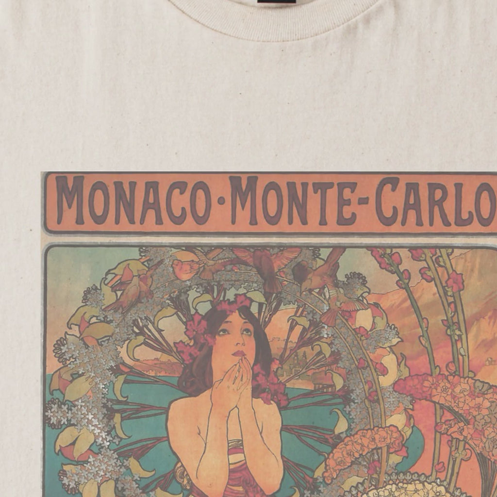Alphonse Mucha — Monaco · Monte-Carlo (1897) Vintage Art Nouveau Travel Poster Tee