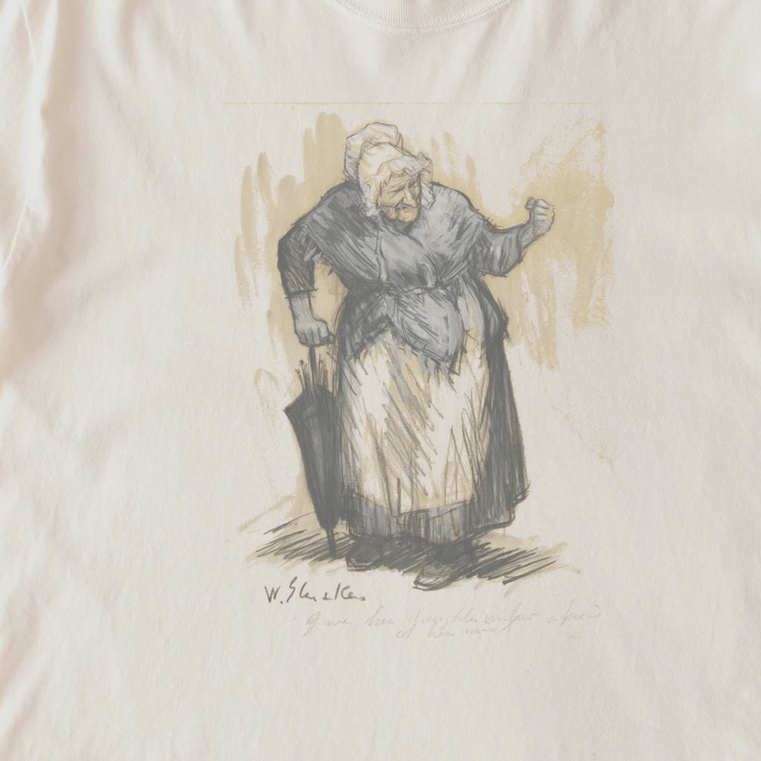 William James Glackens — She Gave Her Darter-in-law a Piece of Her Mind — Vintage Ashcan Illustration Tee