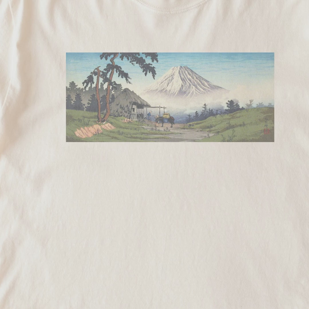Takahashi Hiroaki (Shōtei) — Otome Pass, Hakone (ca. 1932) Japanese Woodblock Print Tee