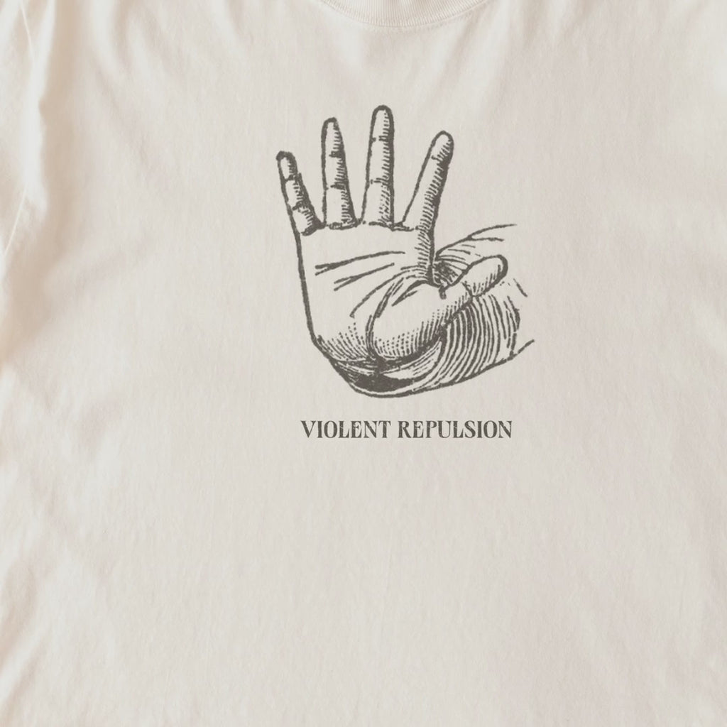 Violent Repulsion Hand Gesture Plate — Positions of the Hands (1910) Vintage Anatomy Tee