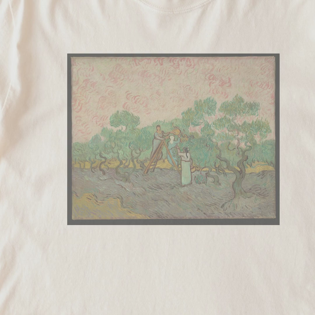 Vincent van Gogh — Women Picking Olives (1889) Post-Impressionist Fine Art Tee