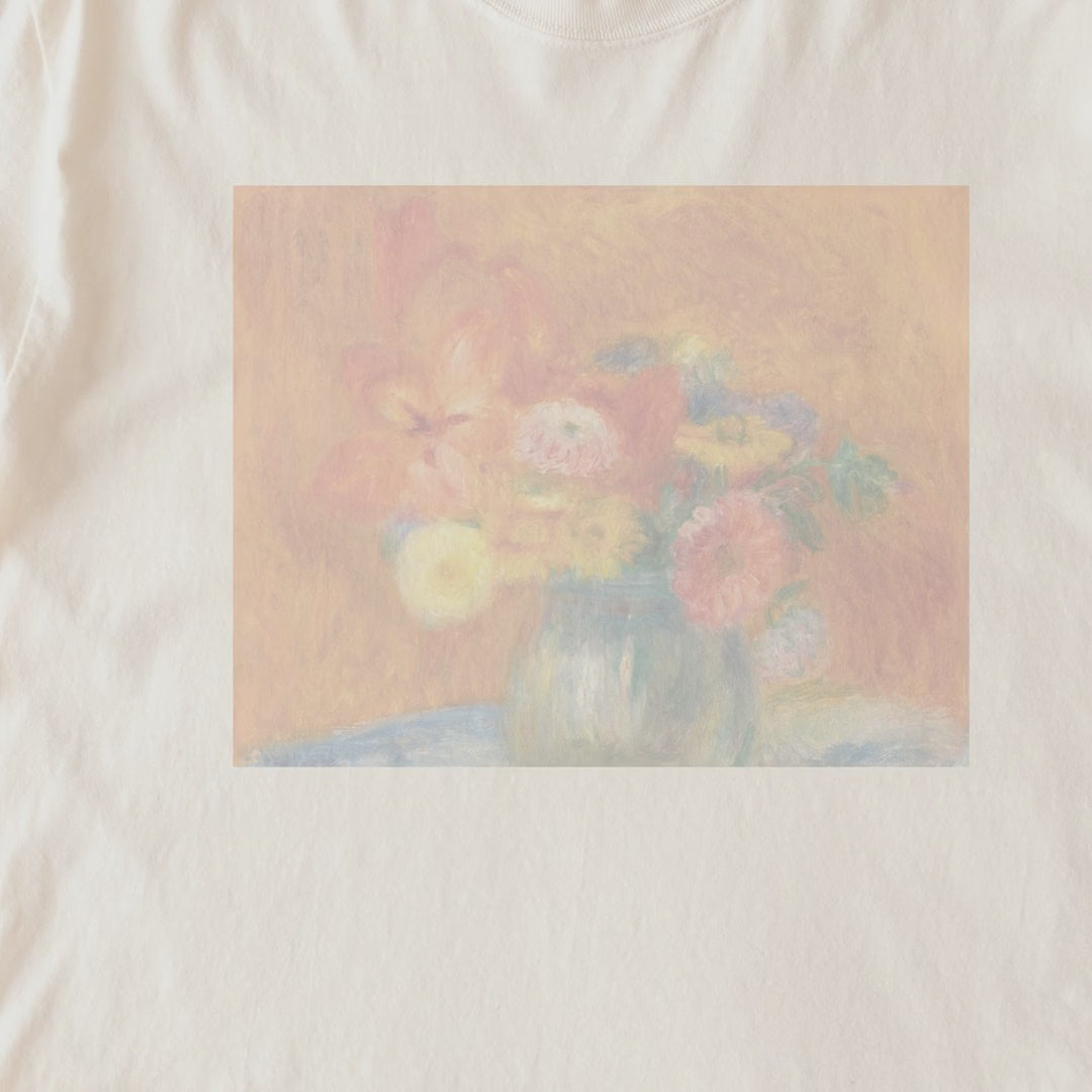 William James Glackens — Green Bowl of Flowers (1916) Vintage Impressionist Floral Tee
