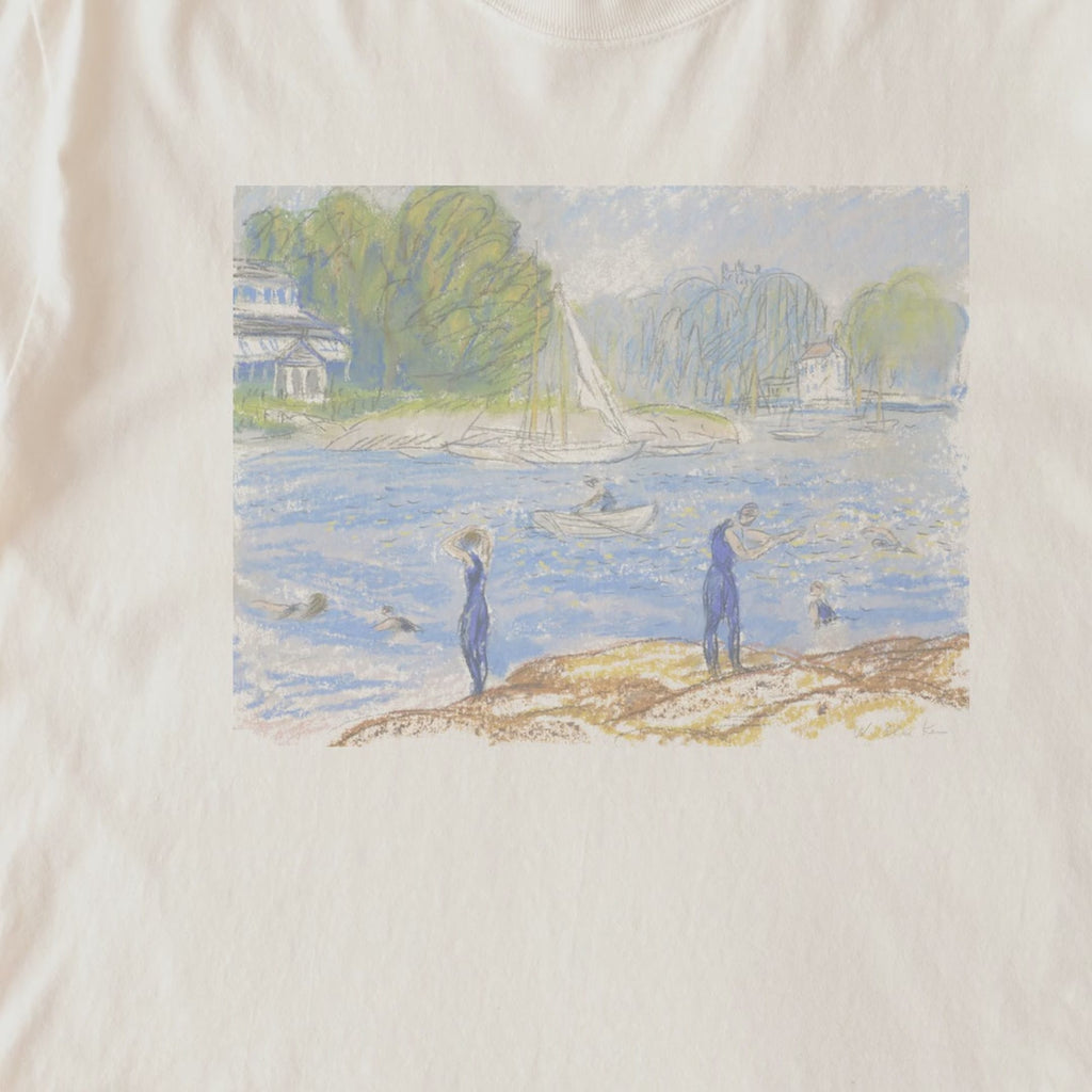 William James Glackens — Bathers, Annisquam Vintage American Impressionist Beach Tee