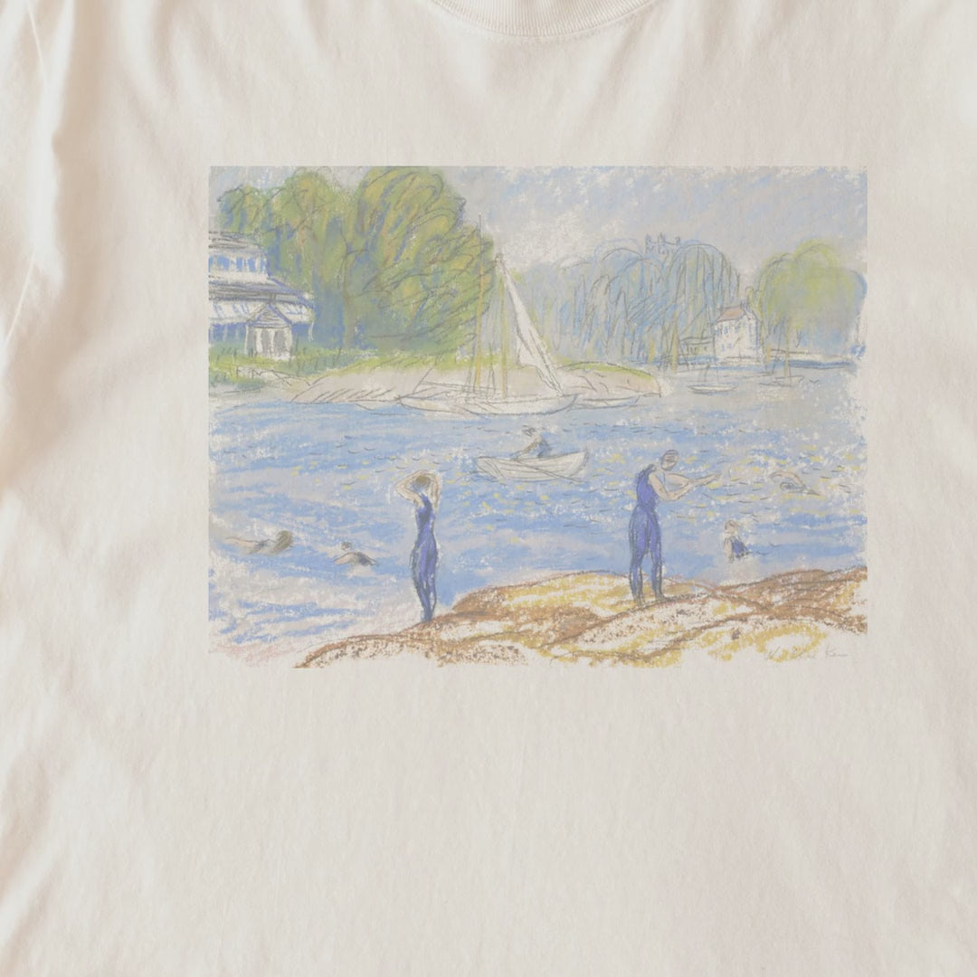 William James Glackens — Bathers, Annisquam Vintage American Impressionist Beach Tee